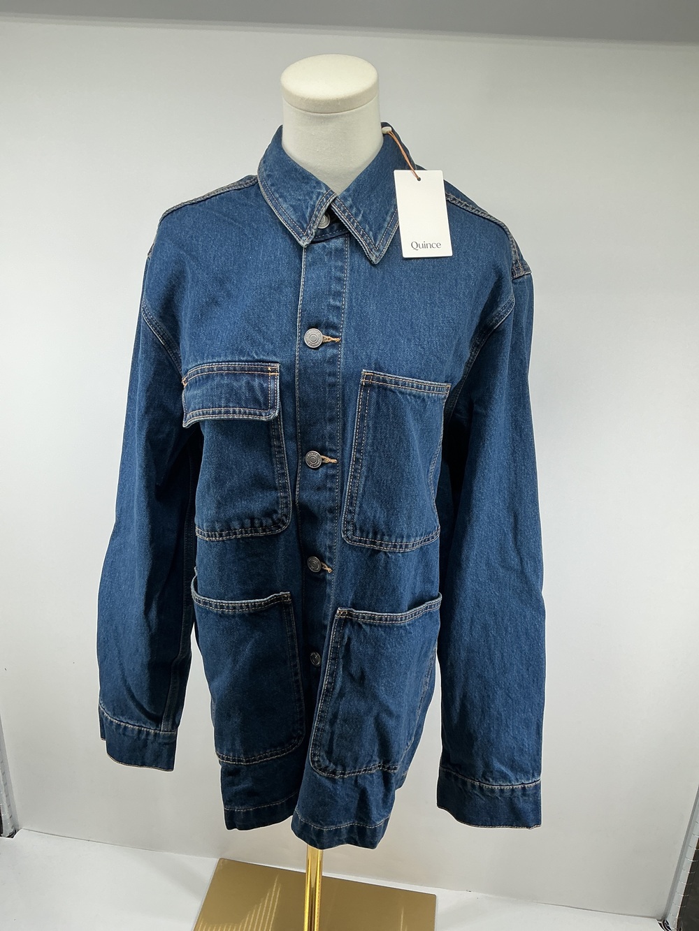 100% Organic Cotton Denim Chore Jacket